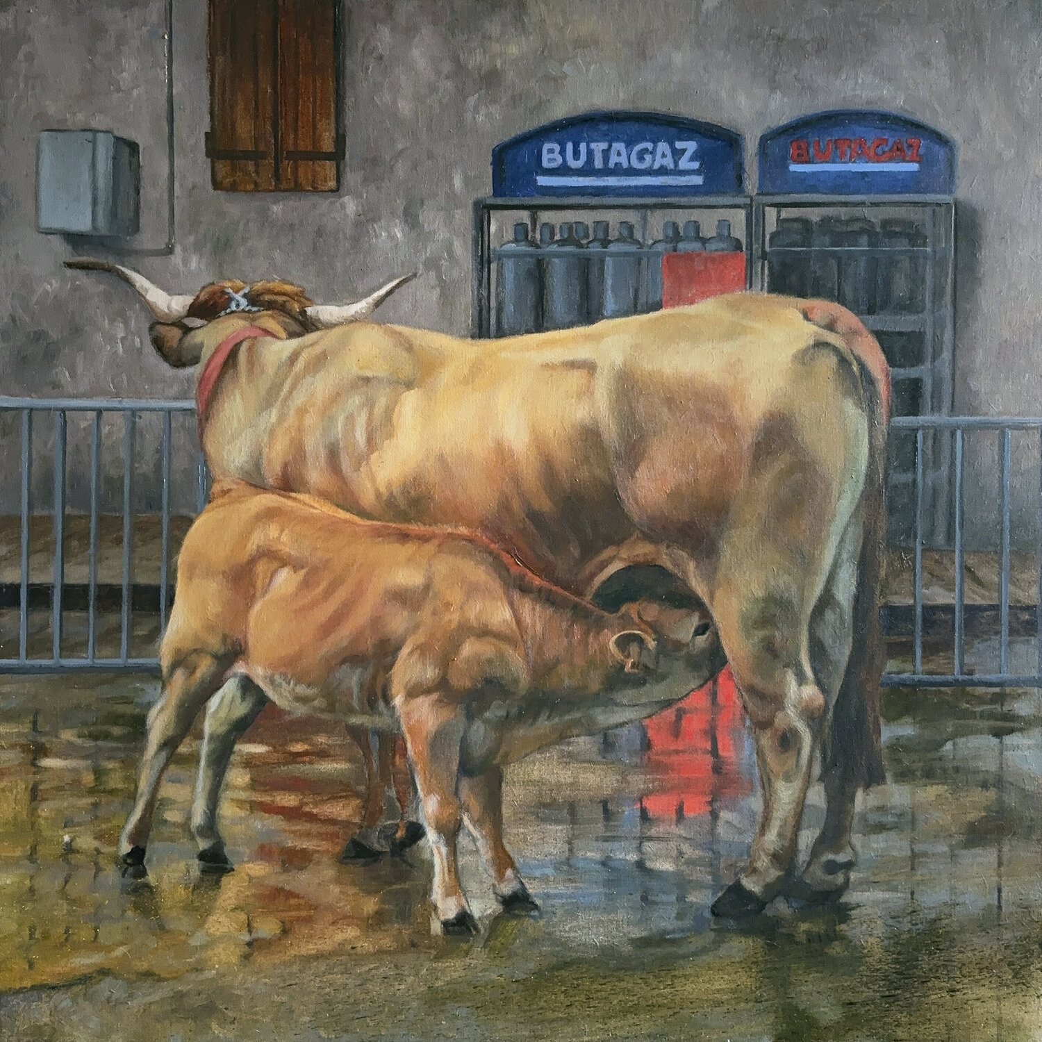 Marché à St. Geniez Diana Howard Peinture originale à vendre