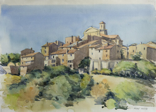 Dorf in der Provence, 2003 von Volker Koy, Malerei kaufen auf Singulart