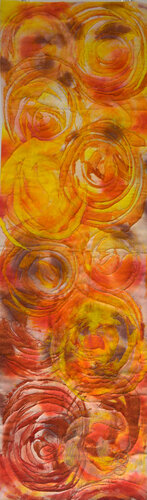 Sonnenspiralen de Anke Pradel-Schönknecht, Téxtil a la venta en Singulart