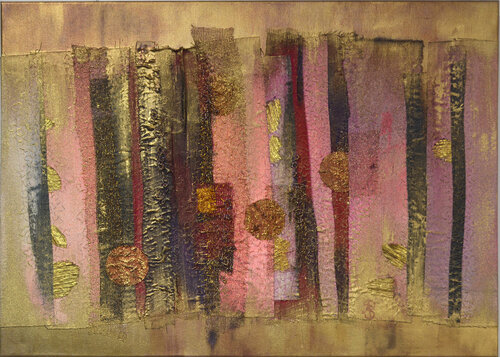 Skyline in the sun de Anke Pradel-Schönknecht, Téxtil a la venta en Singulart