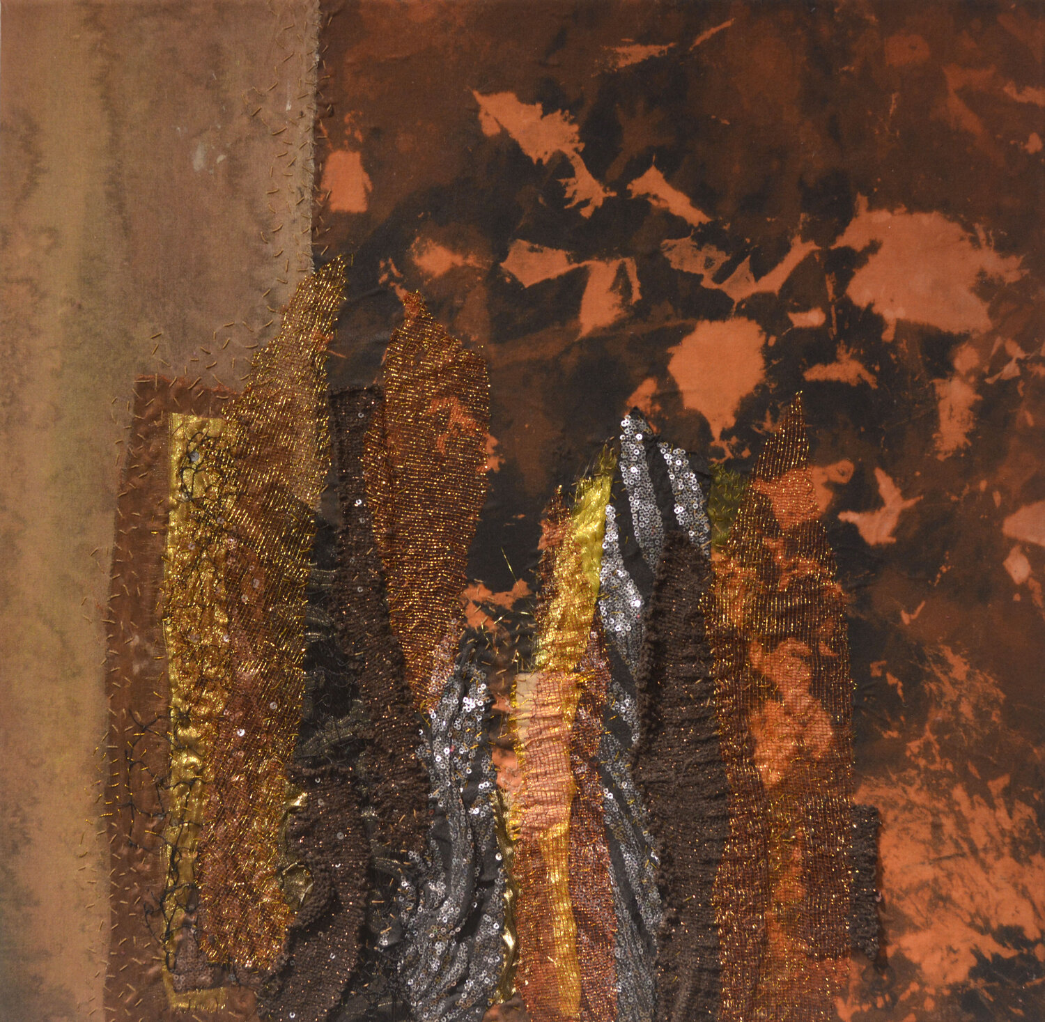 Komposition Braun-Silber Anke Pradel-Schönknecht