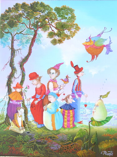 Joyeux drilles di Isabelle Plante, Pittura in vendita su Singulart