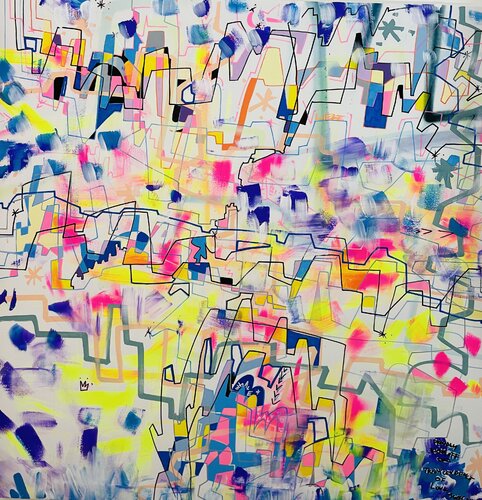 Kicking of love di Jules Burmeister, Pittura in vendita su Singulart