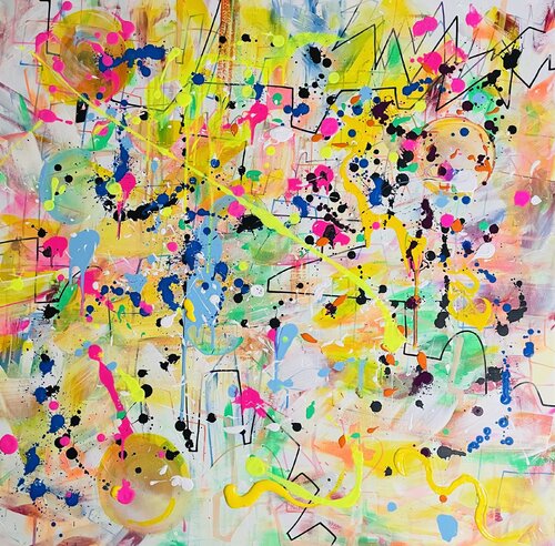 it‘s a match van Jules Burmeister, Schilderij te koop op Singulart