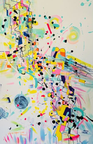 you and me this summer di Jules Burmeister, Pittura in vendita su Singulart