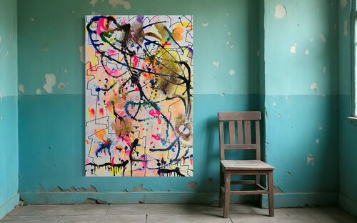 Exploded Heart by Jules Burmeister, Painting for Sale on Singulart