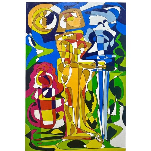 Felix Calzadilla - THE GUARDIAN OF THE INVISIBLE von Eileen Contreras -Art Curator-, Malerei kaufen auf Singulart