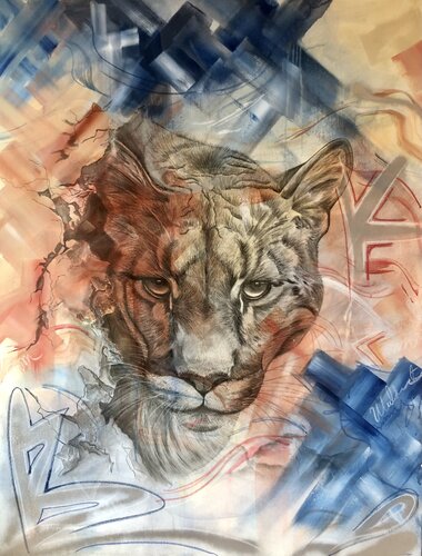 Monique  Ortiz  - AKIRA - von Eileen Contreras -Art Curator-, Malerei kaufen auf Singulart