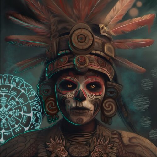 Imix Vera - The Guardian of time- von Eileen Contreras -Art Curator-, Digital kaufen auf Singulart