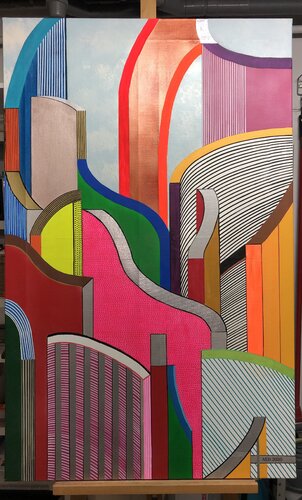 DUBAÏ van Alain Edouard BILLAT, Schilderij te koop op Singulart