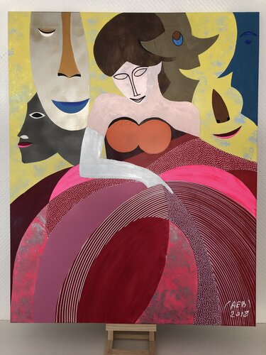 Le Bal von Alain Edouard BILLAT, Malerei kaufen auf Singulart