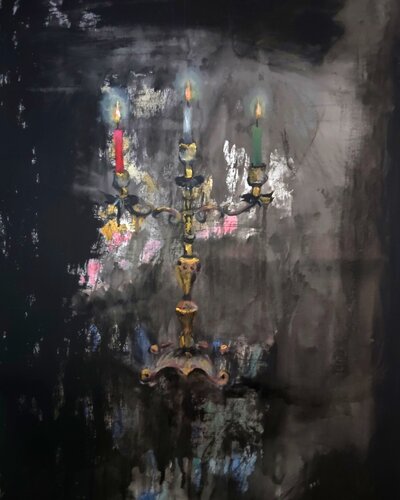 El Candelabro von Natalia Ruiz Llopart, Malerei kaufen auf Singulart