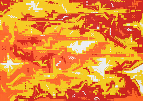 Interferenze 44 di Aurelio Gaiga, Pittura in vendita su Singulart