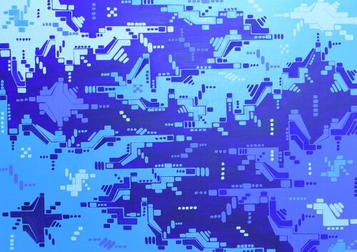 Interferenze 63 di Aurelio Gaiga, Pittura in vendita su Singulart