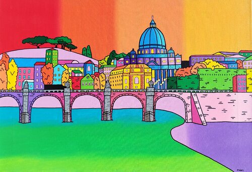 Roma di Mabel Blasco, Pittura in vendita su Singulart