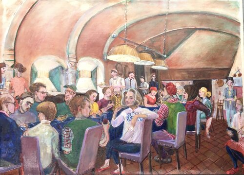 Lunchtime Pignano van Phoebe Cope, Schilderij te koop op Singulart