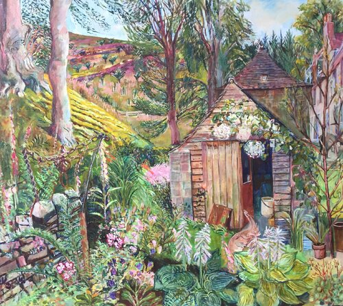 Summer Hostas von Phoebe Cope, Malerei kaufen auf Singulart