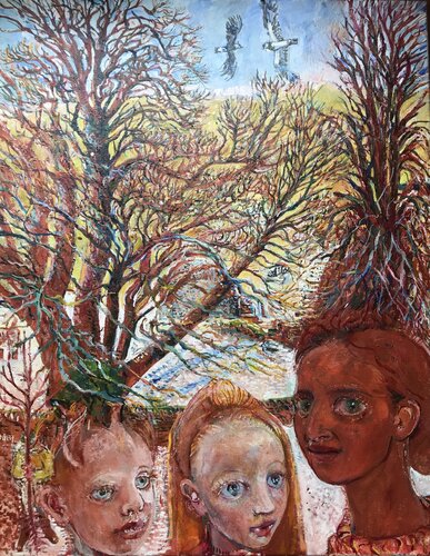 Sycamore &  Family van Phoebe Cope, Schilderij te koop op Singulart