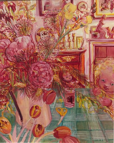 Vert et Rouge von Phoebe Cope, Malerei kaufen auf Singulart