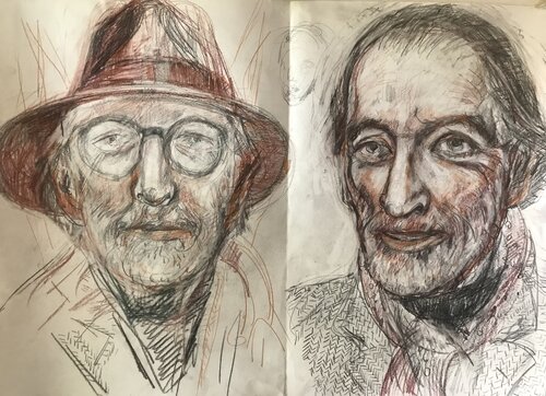 Portrait d’un Sculptor by Phoebe Cope, デッサン for Sale on Singulart