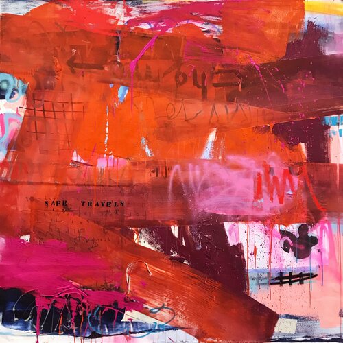 Safe travels par Manuela Karin Knaut, Peinture en vente sur Singulart