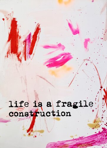 Life is a fragile construction de Manuela Karin Knaut, Pintura a la venta en Singulart