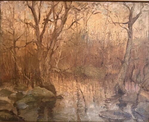 Winter Pond by Auguste (Gustel) Foust Killat, Painting for Sale on Singulart