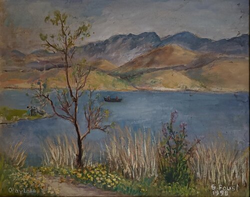Otay Lake, San Diego, Ca de Auguste (Gustel) Foust Killat, Pintura a la venta en Singulart