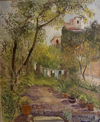 Molly's Backyard Ajijic Jalisco, Mexico de Auguste (Gustel) Foust Killat, Pintura a la venta en Singulart
