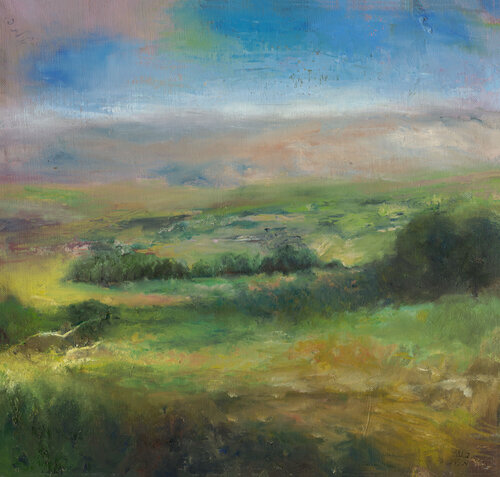 earth and sky di Ayelet Polak, Pittura in vendita su Singulart