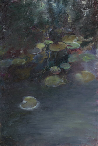Pool in winter di Ayelet Polak, Pittura in vendita su Singulart