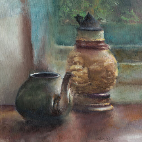 kettle and oil jug by Ayelet Polak, 회화 for Sale on Singulart