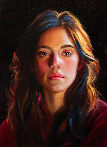 Light on Her Face von Tatiana Zubova, Malerei kaufen auf Singulart