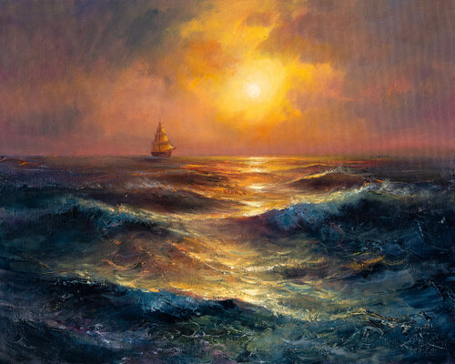 Light Will Lead by Tatiana Zubova, Painting for Sale on Singulart