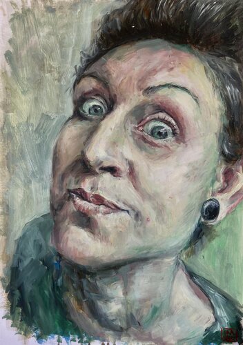 Femme fatale/ Lilith van Hana Sebel, Schilderij te koop op Singulart