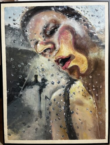 Entre deux mondes van Hana Sebel, Schilderij te koop op Singulart