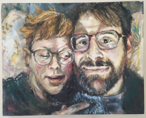 Couple van Hana Sebel, Schilderij te koop op Singulart