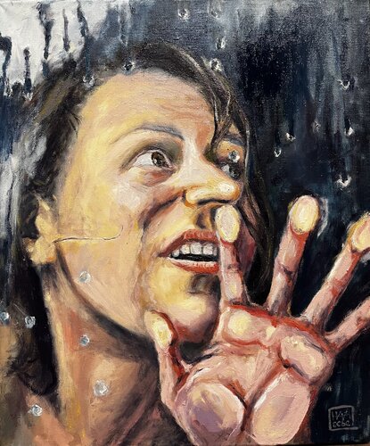 Le geste d’espoir van Hana Sebel, Schilderij te koop op Singulart