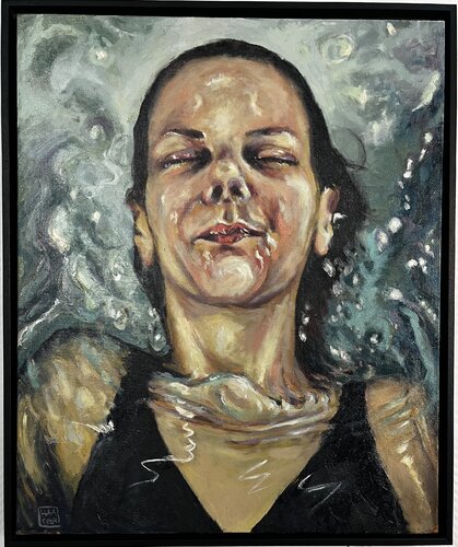 L’instant du souffle von Hana Sebel, Malerei kaufen auf Singulart