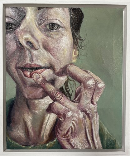 Repetition Vll - Contact minimal de Hana Sebel, Pintura a la venta en Singulart