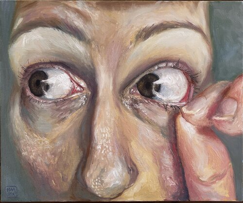 Conscience douloureuse van Hana Sebel, Schilderij te koop op Singulart