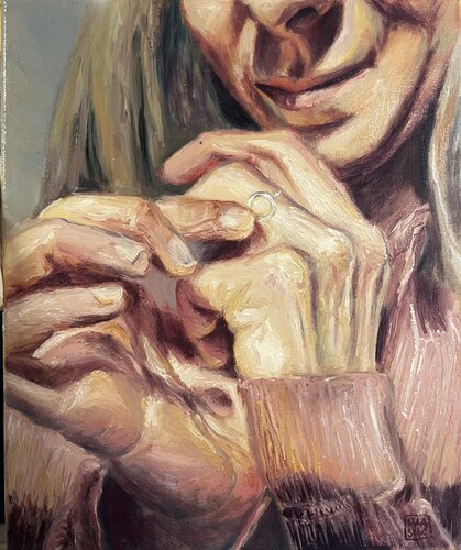 Presence tactile van Hana Sebel, Schilderij te koop op Singulart