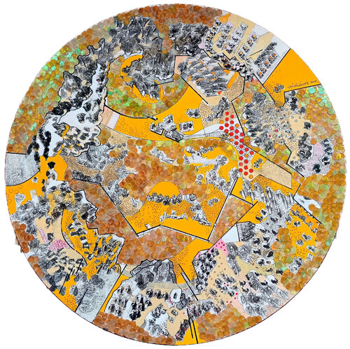 SGR 1/2015 Influencia australiana von IGNACIO KLINDWORTH, Malerei kaufen auf Singulart