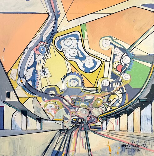 SPU 1/2007 Madrid, entrada Sur. van IGNACIO KLINDWORTH, Schilderij te koop op Singulart
