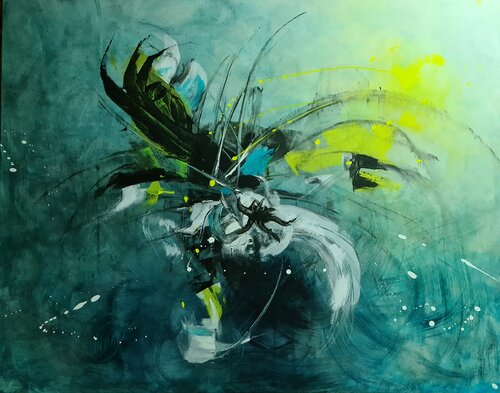 Bewusstsein in Bewegung di Gudrun Dapont, Pittura in vendita su Singulart