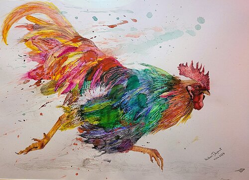 Zeitspur di Gudrun Dapont, Opera su carta in vendita su Singulart