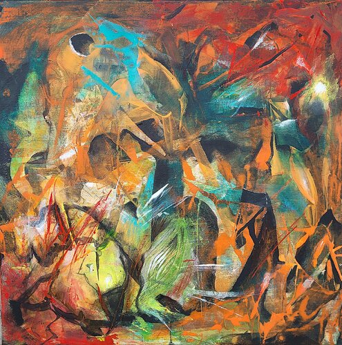 Tanz der Elemente von Gudrun Dapont, Malerei kaufen auf Singulart