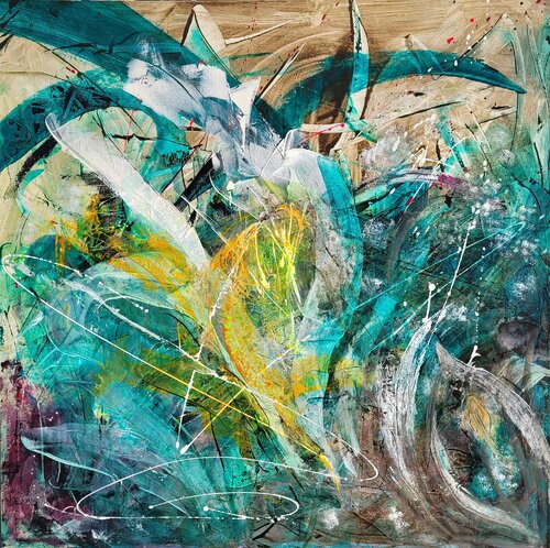 Quelle im Verborgenen di Gudrun Dapont, Pittura in vendita su Singulart