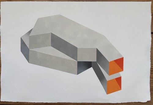 Venere dormiente (Pochoir) Pedro Mora Frutos