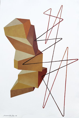 Hercules and Antaeus (Pochoir) von Pedro Mora Frutos, Druck kaufen auf Singulart